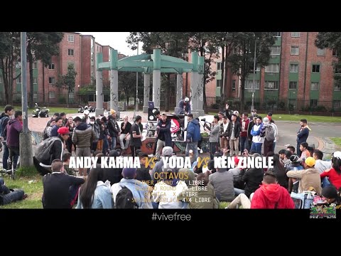 KEN ZINGLE vs ANDY KARMA vs YODA -- codigo de barras liga de freestyle -edicion especial