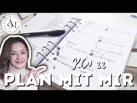 KALENDERPLANUNG   Plan mit mir KW 33   Alena Plans