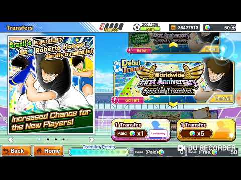 Captain Tsubasa Dream Team : germany wc step 5 daper 2 ssr + open 1 ssr tiket