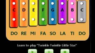 Little Xylophone - How to play "Twinkle Twinkle Little Star" (basic music skills for kids)