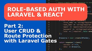 Download the video "Role-Based Auth – Part 2: User CRUD & Route Protection with Laravel Gates"