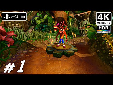 Crash Bandicoot N Sane Trilogy (PS5) Playthrough Gameplay (4K ᵁᴴᴰ HDR)