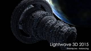 LightWave 3D: Starship scene rendered