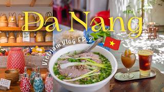 ベトナムVlog🇻🇳 ダナンのおしゃれカフェ・雑貨巡り・ローカルグルメ巡り＋最新ワークショップ体験🪡海沿いの街を満喫する2泊3日✨Ep.2