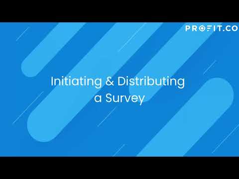 How do you enable surveys and create survey templates in Profit.co?