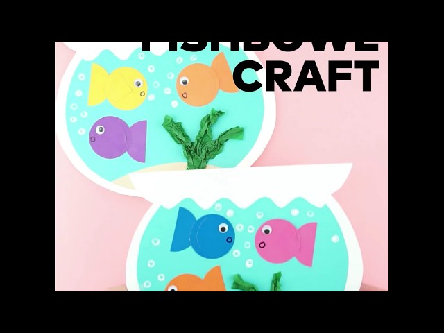 Colorful Paint Chip Fish Kids' Craft