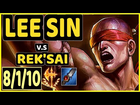 KADIR (LEE SIN) vs REK'SAI - 8/1/10 KDA JUNGLE CHALLENGER GAMEPLAY - EUW