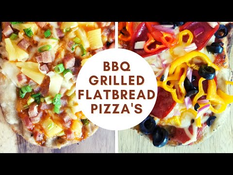 GRILLED FLATBREAD PIZZA RECIPE | THE BEST PIZZA DOUGH FOR GRILLING