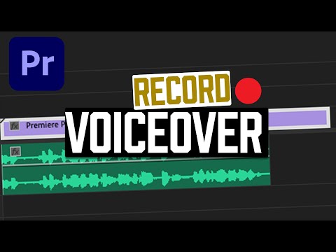 Premiere Pro Voiceover On Timeline Tutorial