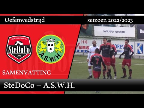 Samenvatting SteDoCo - ASWH (14/01/23, oefenwedstrijd)
