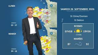 Illustration de l'actualité La météo de votre samedi 26 septembre 2026