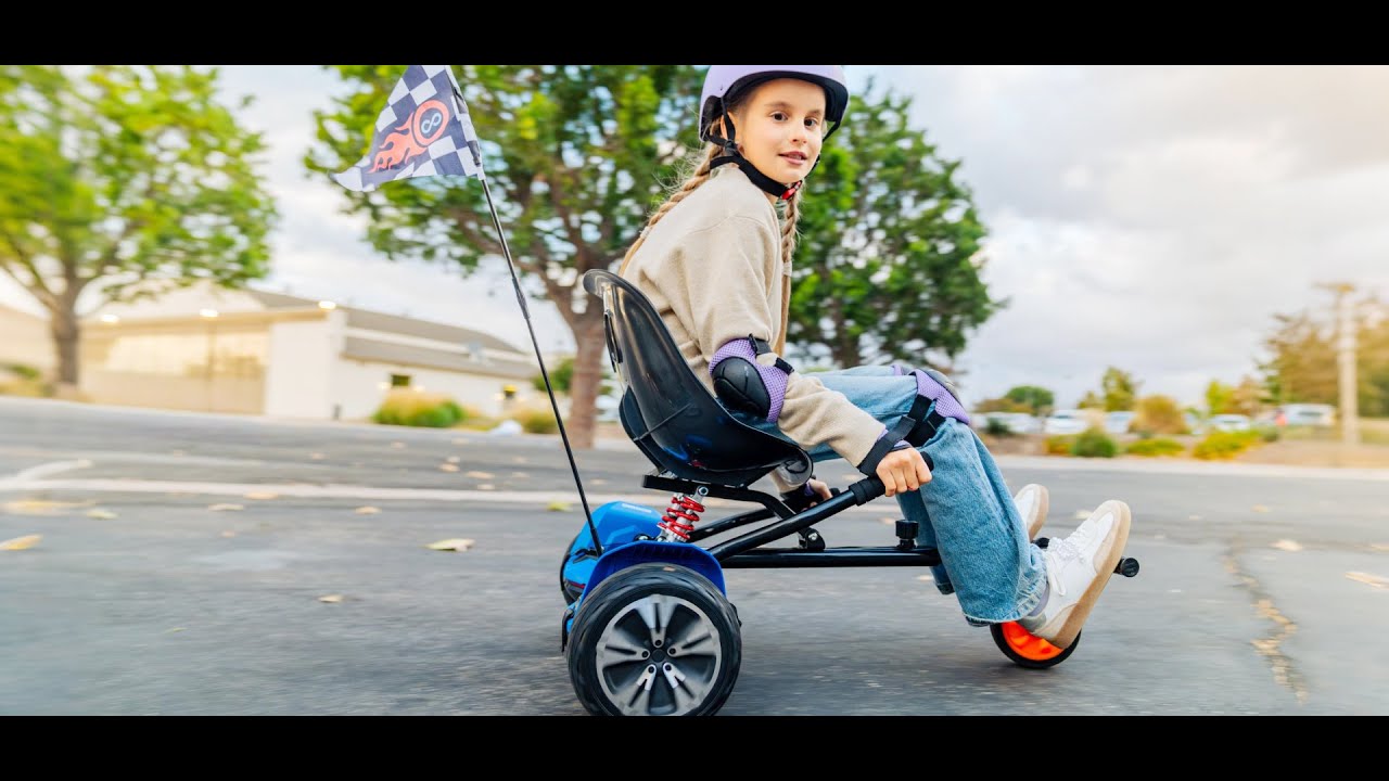 Gyroor - Accessorio Con Sedile Per Hoverboard, Trasforma Lo Scooter In Un Go-kart, Telaio Regolabile Per Ruote Da 16,5-25 Cm