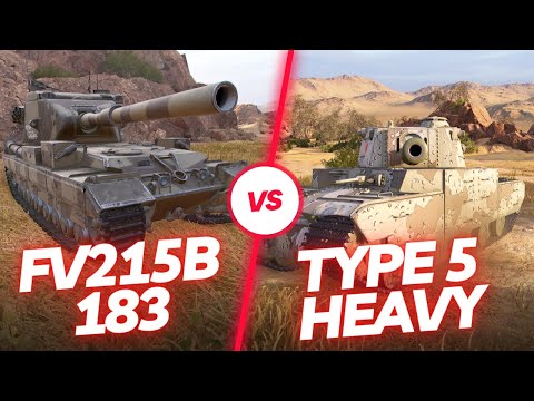 FV215B 183 VS TYPE 5 HEAVY: WOT Console- World of Tanks Console
