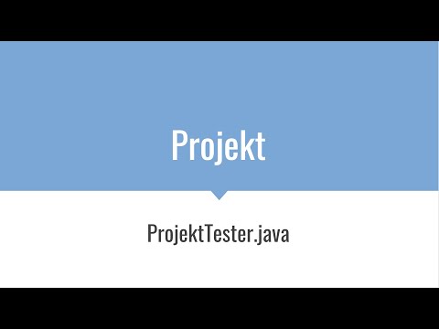DHBW Java Vorlesung TINF19 - Projekt - ProjektTester.java