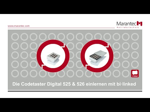 Marantec | Codetaster Digital 525 & 526 einlernen mit bi·linked