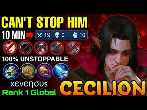 TOP 1 GLOBAL CECILION | XEVENOUS | INSANE MAGIC DAMAGE | TOP GLOBAL CECILION GAMEPLAY