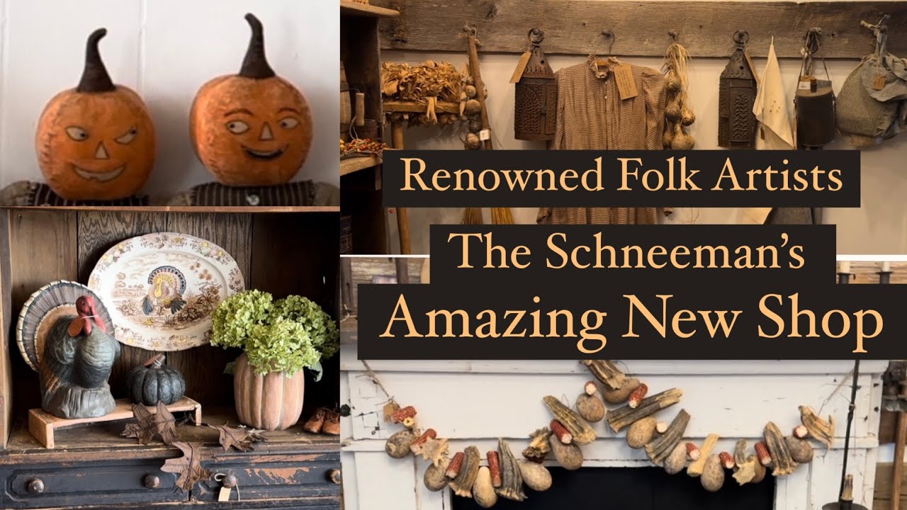 Wonderful New Shop owned by Well Know Folk Artists The Schneemans - The Frayed Home”