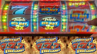 Old School Triple Red Hot 7s Classic 3 Reel Slot