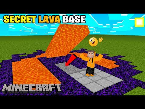Secret Lava Base In Minecraft | Minecraft Mods | In Telugu | THE COSMIC BOY