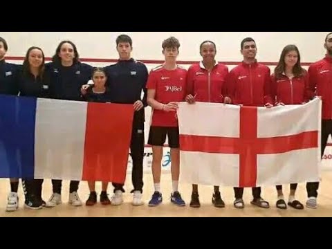 England vs France  - ESF European Mixed Team u19 Squash Championships 2023