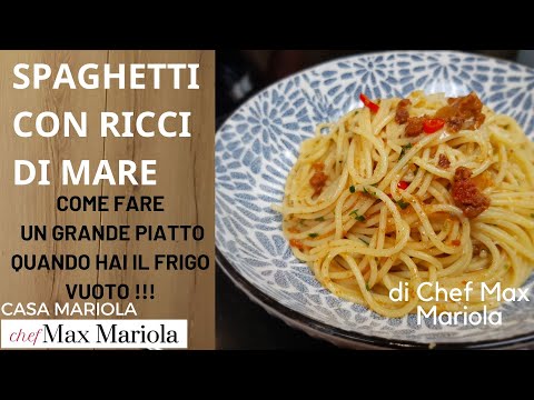 SPAGHETTI CON RICCI DI MARE ricetta di @ChefMaxMariola da #CasaMariola