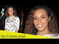 Rochelle Humes Shows Off Her Figure In A Soaring Split Printed Dress
