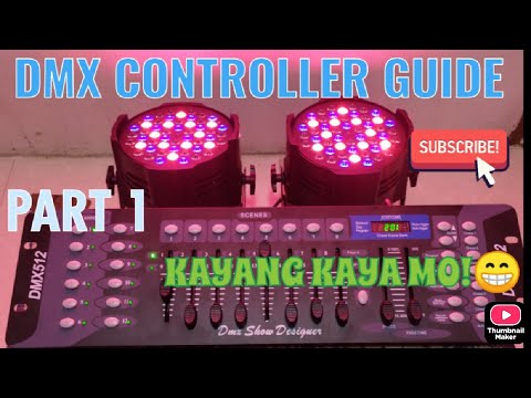 PART 1 DMX-512 192 channel  TUTORIAL | USING BIGDIPPER LP001 | SCENE 1 TO 8 | LIGHT CONTROLLER