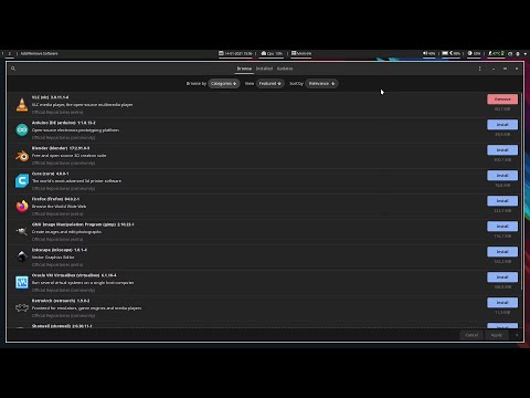 Install Manjaro's Pamac on Arch with Flatpak & Snap Support
