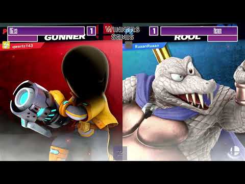 qwertz143 (Mii Gunner) vs RuaanRuaan (King K. Rool/Gunner) - Police Party #6 - Winners Semi Finals