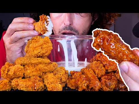 Popeyes FRIED CHICKEN WINGS FEST! * ASMR MUKBANG ESSEN, nicht reden * nomnomsammieboy
