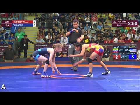 Qual. WW - 43 kg: J. HERRERA VILL (ECU) v. E. SHILSON (USA)