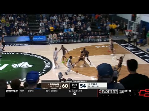 Brown vs Yale Wild Ending | 2024 College Basketball