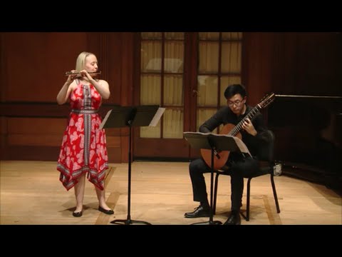 Emma Resmini and Xiaobo Pu: Françaix Sonata for Flute and Guitar, I. Allegro moderato