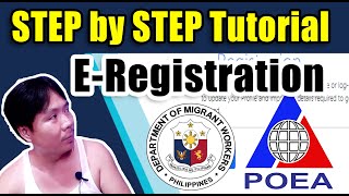 How to E-Registration Online 2023 | Step by Step Tutorial | POEA/DMW Online ERegistration