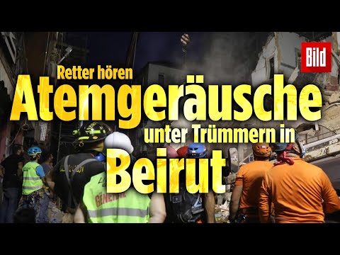 Explosion in Beirut: Überlebender unter den Trümmern vermutet – nach 4 Wochen!