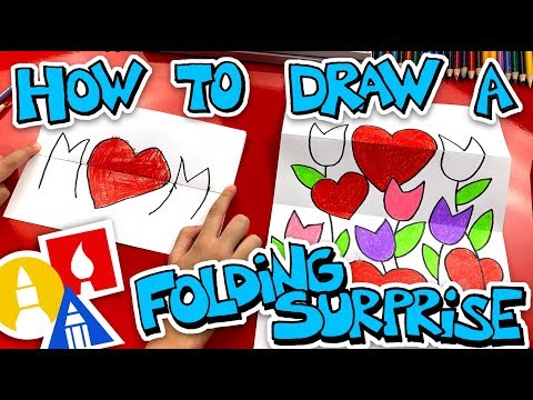 How To Draw A Mothers Day Folding Surprise