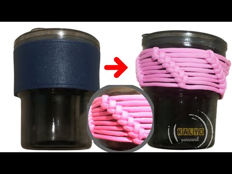 I Added a Touch of Paracord in my Glass Cup with Two Row Hitch Paracord Wrap | KALYO Paracord