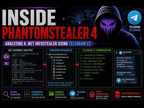 Reverse Engineering PhantomStealer 4 | Inside a  NET Infostealer Using Telegram C2