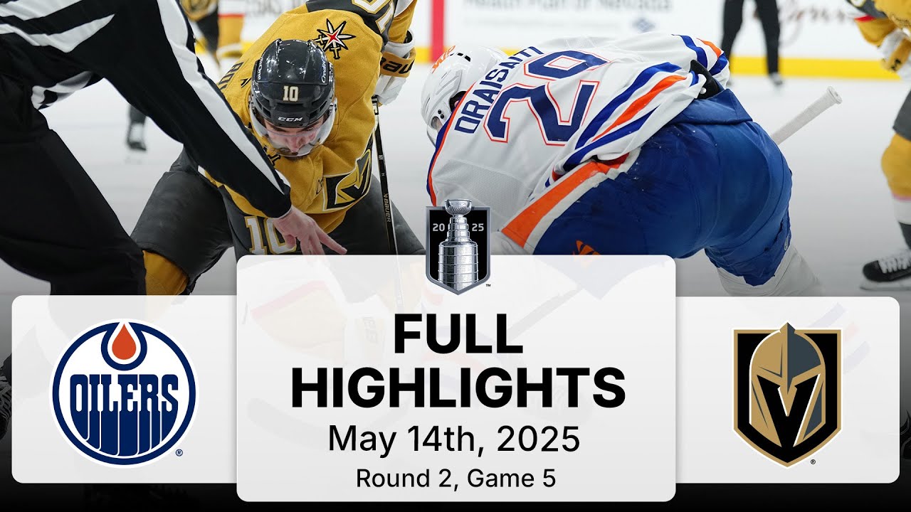 NHL Playoff Highlights | Oilers vs. Golden Knights | Gm 5 | May 14, 2025