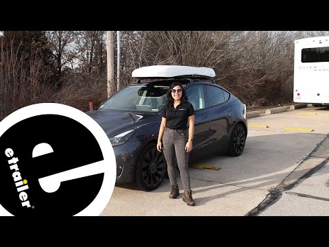 etrailer | Installing the Inno Wedge 660 Rooftop Cargo Box on your 2022 Tesla Model Y