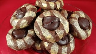 Gilded Chocolate Truffle Thumbprint Cookies- with yoyomax12
