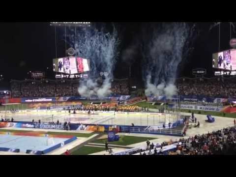 The Kings & Ducks entrance to the Stadium Series game, January 25, 2014