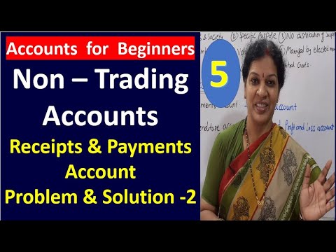 1 Non Trading Accounts Introduction