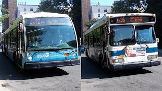 MTA: 2012 NovaBus LFSA [5309]|2004 Orion 07.501 Gen-2 OG CNG [7787] Bx42/Bx36 buses