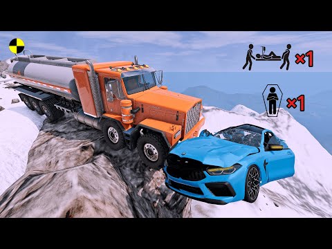 Realistic High-Speed Car Crashes in BeamNG.drive #103 | Ultra Detailed Crash Compilation