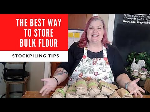 The BEST Way To Store Bulk Flour | Start preparing NOW  #tips  #tutorial #preparation