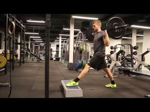 Barbell front foot elevated split squat - Thomas Moberg Fitness