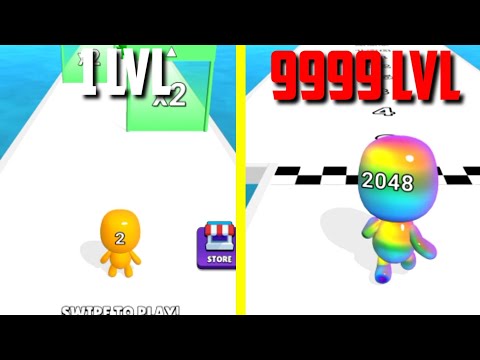 MAX LEVEL in Man Runner 2048 Gameplay