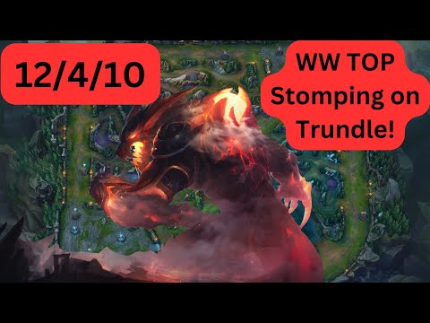 Warwick Top Lane Domination: Crushing Trundle in a Ruthless Showdown!