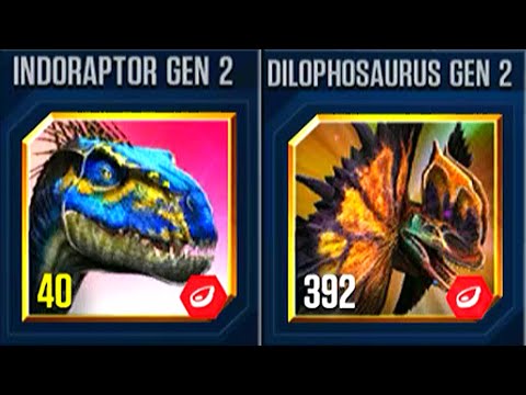 INDORAPTOR GEN 2 VS DILOPHOSAURUS GEN 2 | HT GAME